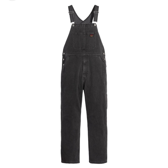 Levi’s RED TAB™ MEN'S OVERALLS Charcoal Gray Washed Black Size XL - Picture 1 of 17